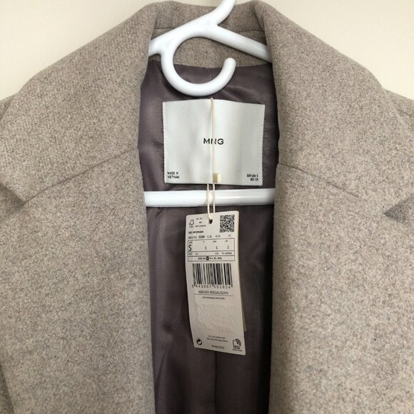 MANGO Handmade Oversized Wool Coat NWT - Picture 5 of 10